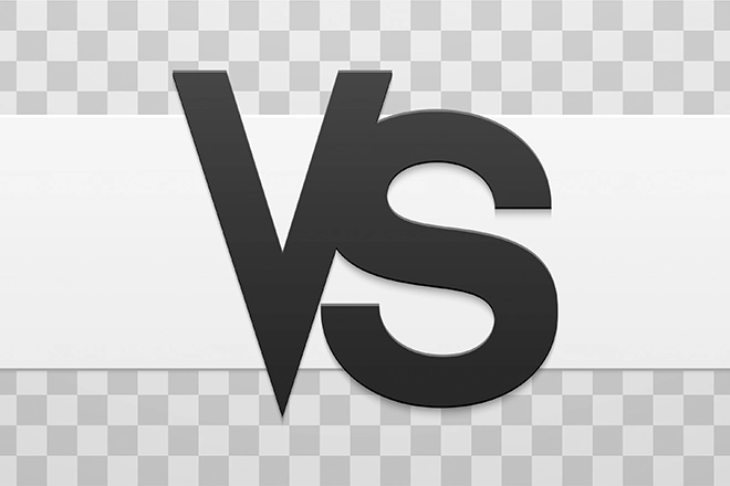 Versus in gray