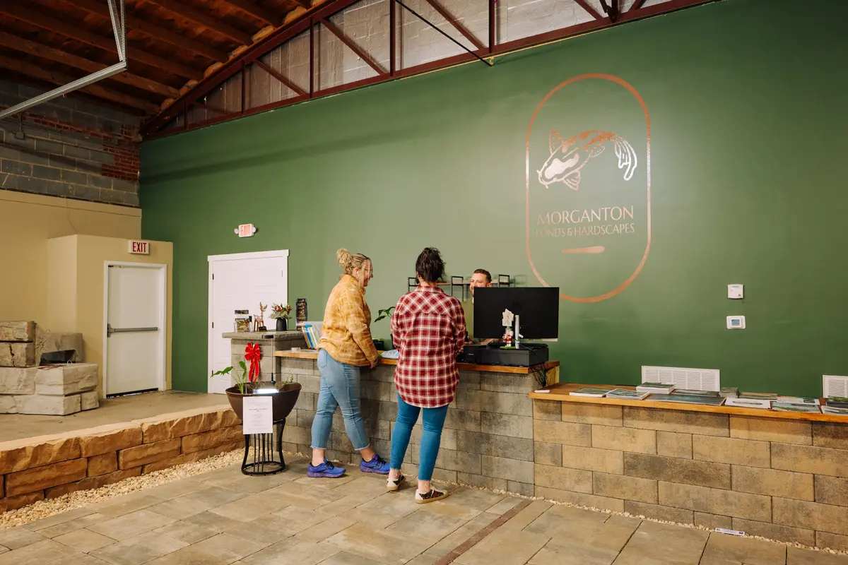 Checkout area of the Morganton Ponds showroom